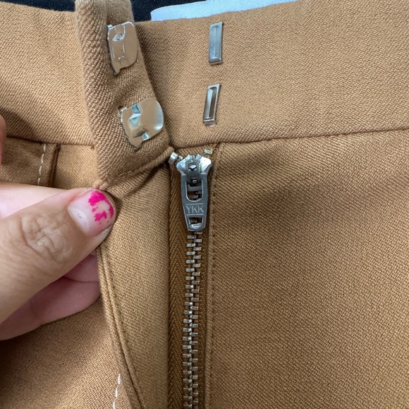 Derek Lam 10 Crosby Flare Trousers in a tan/brown women's sz 0 career office - Picture 11 of 16